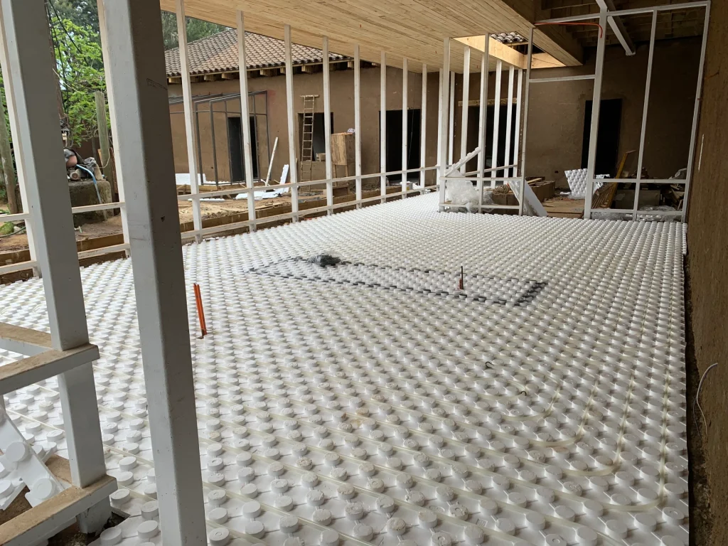 Instalación de Losa Radiante para una casa